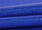 Το μπλε PVC ακτινοβολεί ύφασμα με το κατώτατο σημείο υφασμάτων, το ειδικό υφαντικό σπινθήρισμα δέρματος ακτινοβολεί ύφασμα προμηθευτής