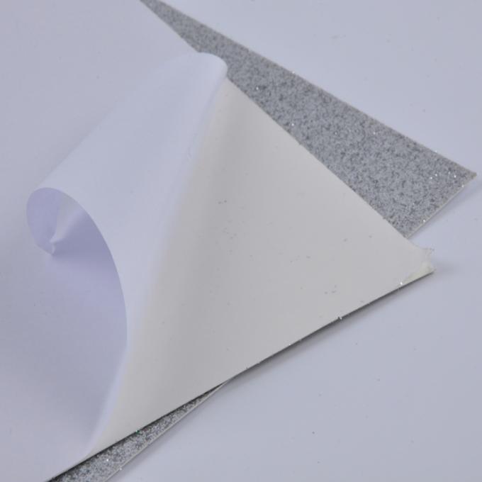 Το σαφές αυτοκόλλητο ασήμι χρώματος ακτινοβολεί έγγραφο 30.5*30.5cm για την παραγωγή καρτών