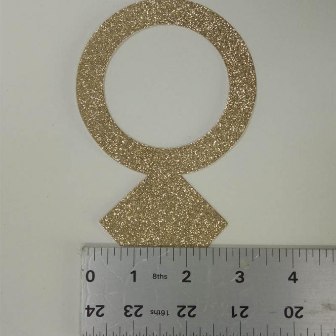 Ακτινοβολήστε χαρτονένιο δαχτυλίδι ακτινοβολεί χρυσό χρώμα επιστολών χαρτιού για το ντεκόρ κέικ γενεθλίων
