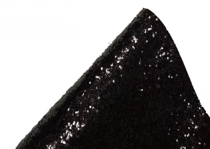 PU υφαντικός κοντόχοντρος ακτινοβολεί μαύρη ταπετσαρία 25cm*138cm καλυμμάτων τοίχων υφάσματος