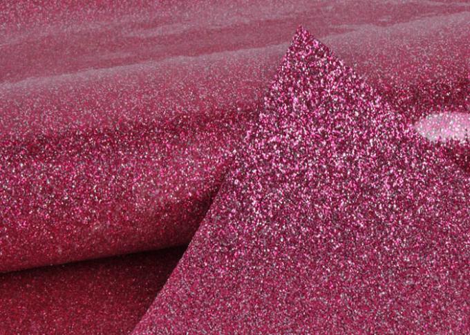 το ροζ PVC Shinning 1.38m ακτινοβολεί δέρμα υφάσματος PVC με το κατώτατο σημείο υφασμάτων