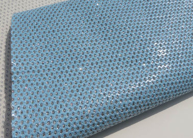 Κίνα Ανοικτό μπλε όμορφο διατρυπημένο δέρματος υλικό ύφασμα δέρματος υφάσματος αδιάβροχο προμηθευτής