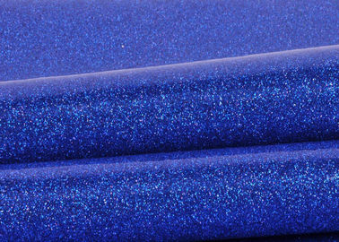 Κίνα Το μπλε PVC ακτινοβολεί ύφασμα με το κατώτατο σημείο υφασμάτων, το ειδικό υφαντικό σπινθήρισμα δέρματος ακτινοβολεί ύφασμα εργοστάσιο