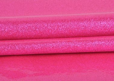 Κίνα Το ανθεκτικό συνθετικό δέρμα ακτινοβολεί ροζ χρώμα υφάσματος PVC για την κατασκευή των τσαντών εργοστάσιο